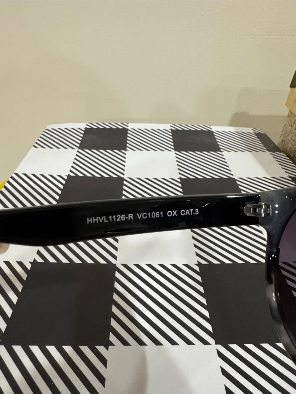 Vince Camuto Black Frame Sunglasses with Dark Purple Lenses